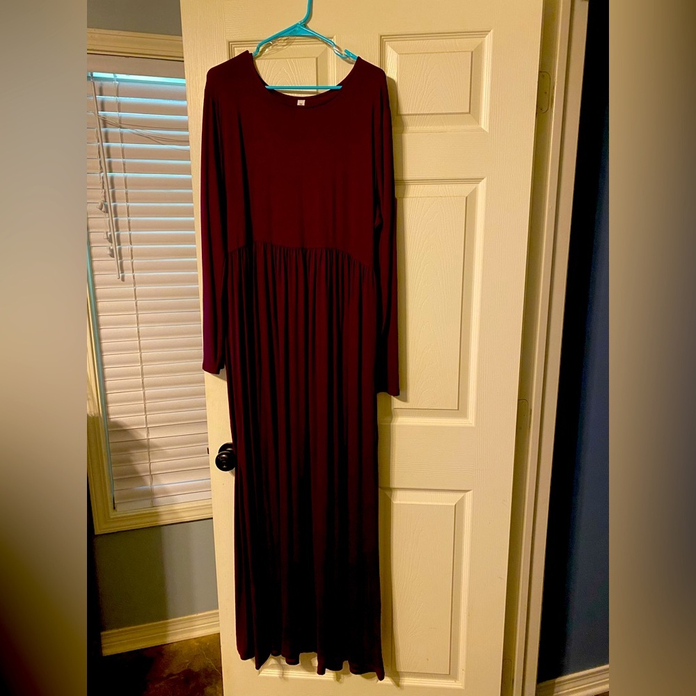Eggplant color maxi dress from Chic Soul
